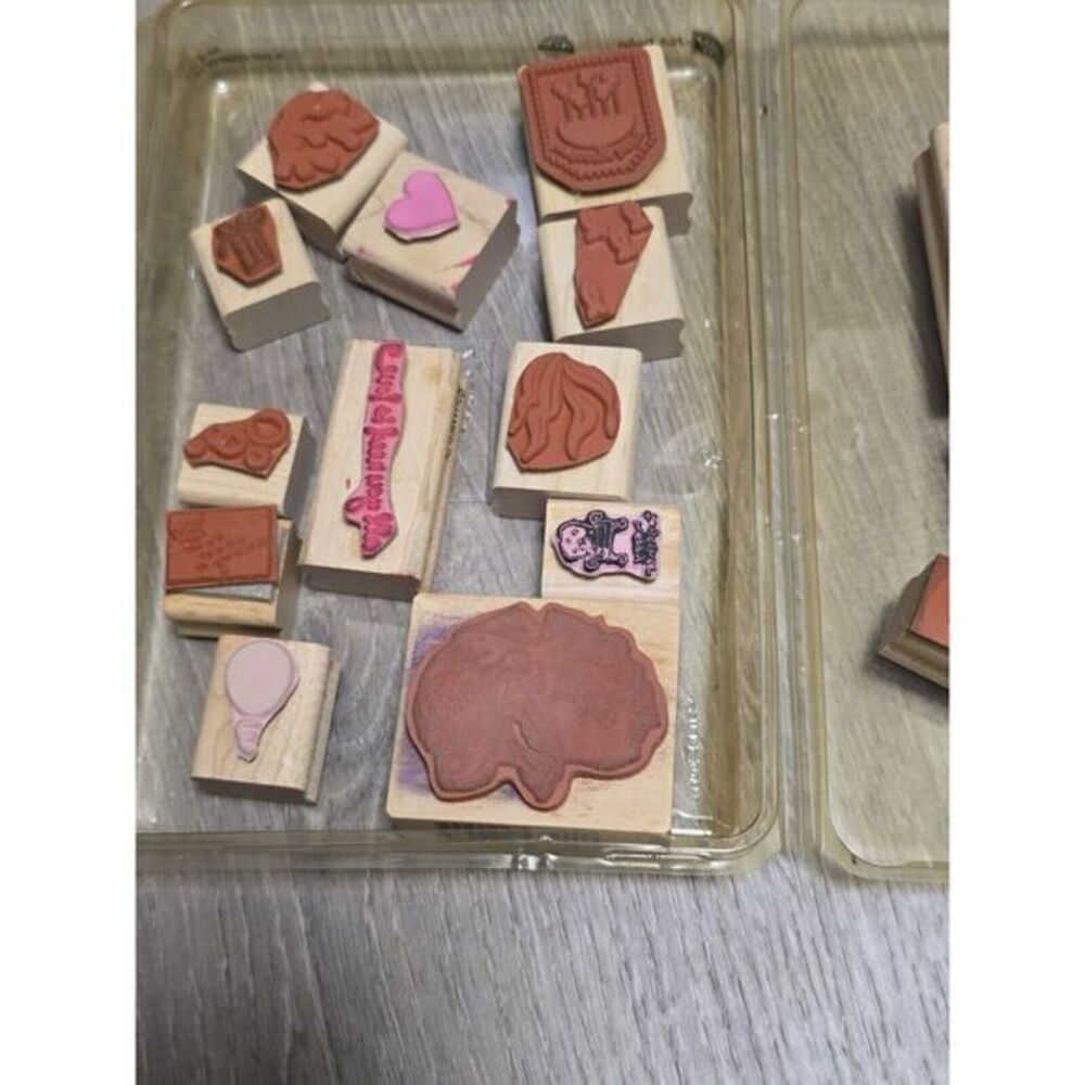19 Assorted Rubber‎ Stamps